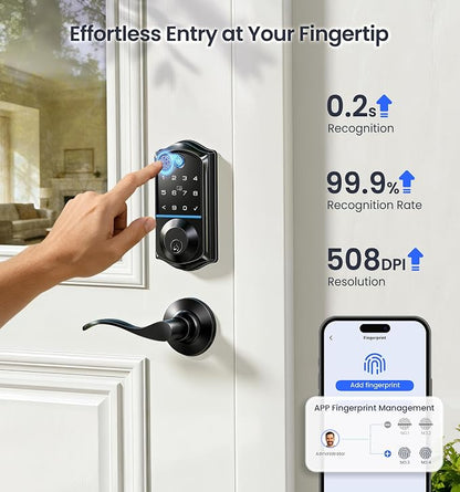 Veise VE017-L Fingerprint Smart Lock - Image 6