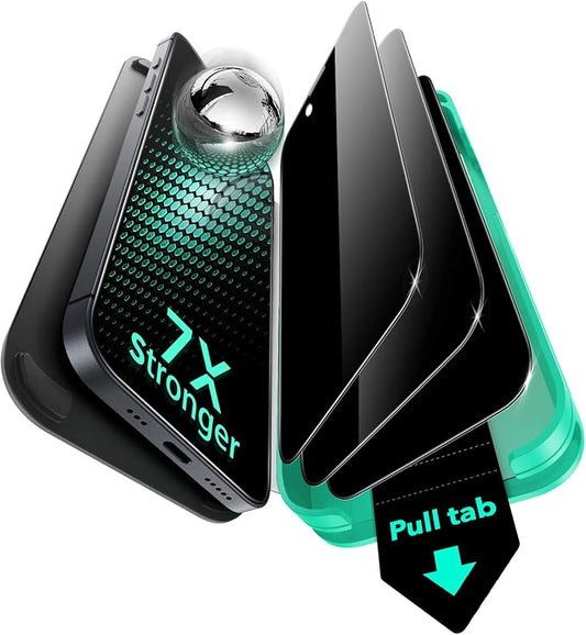ESR 3 Pack 9H+ Glass for iPhone 16e/ iPhone 14/ iPhone 13/13 Pro Privacy Screen by ESR