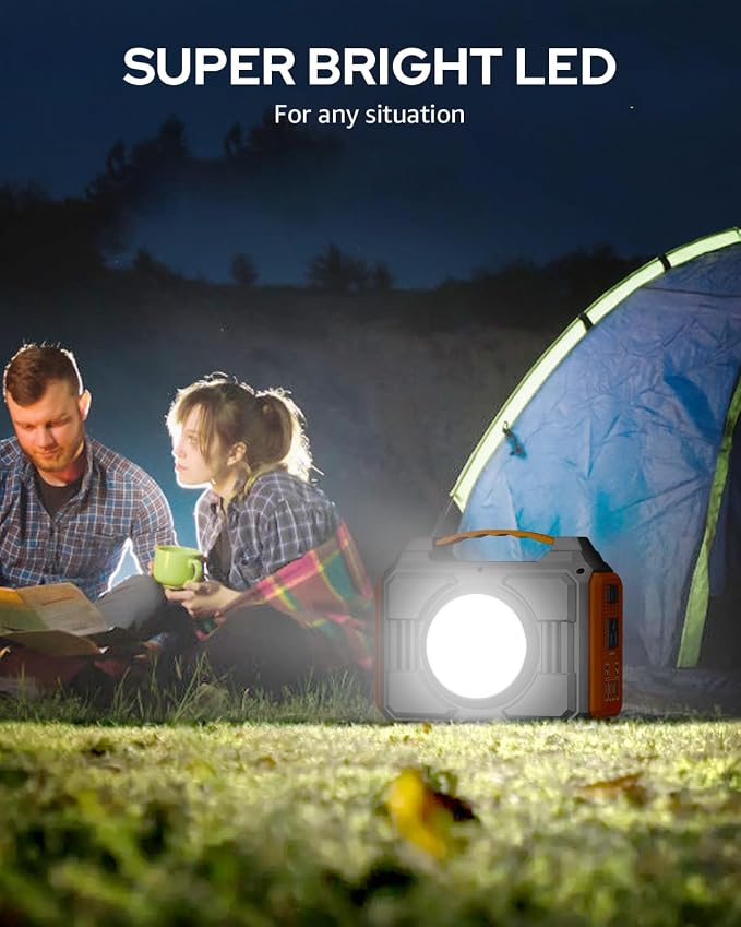 Portable Power Station Bank 300W Rated, 220Wh Solar Powered Power Bank - Image 6