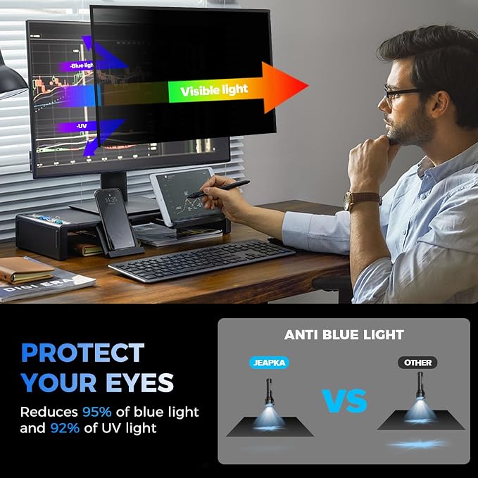 2 Pack Hidden Design Magnetic Computer Privacy Screen Filter 27 inch - Image 5