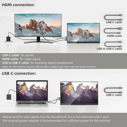Portable Monitor OLED 15.6 Inch Touchscreen 4K UHD 3840X2160 100% DCI-P3 - Image 5