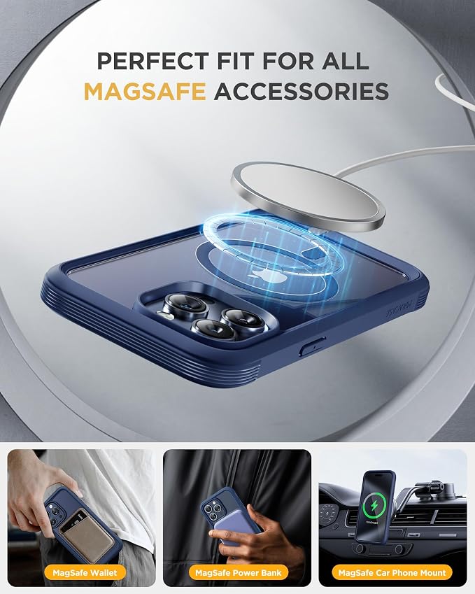 Miracase Magnetic for iPhone 12 Pro Max Case Full-Body Phone case - Image 5