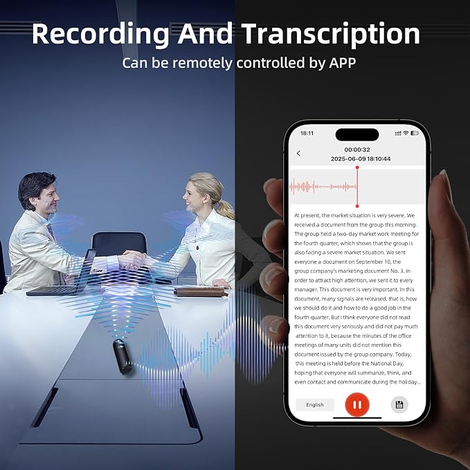 128G Magnetic AI Voice Recorder, Smart Audio Recorder - Image 2