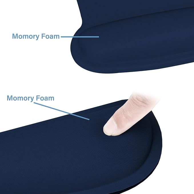 MOSISO Wrist Rest Support for Mouse Pad & Keyboard Set, Ergonomic Mousepad - Image 4