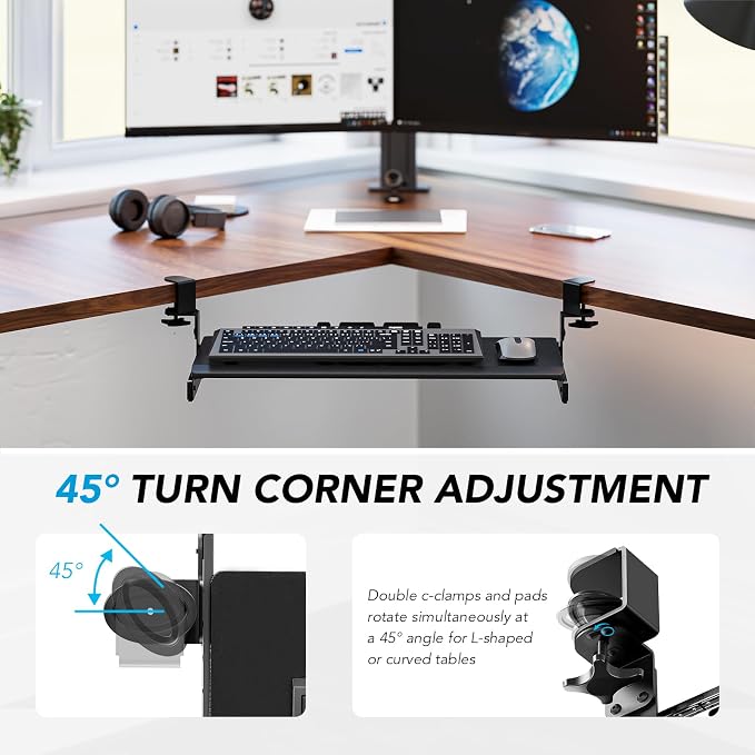 AX WABER Keyboard Tray Under Desk Pull Out - Image 6