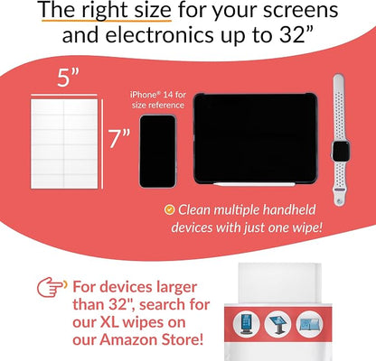 iCloth 70% Isopropyl Alcohol Large Screen and Electronics Wipes, Streak-Free - Image 6