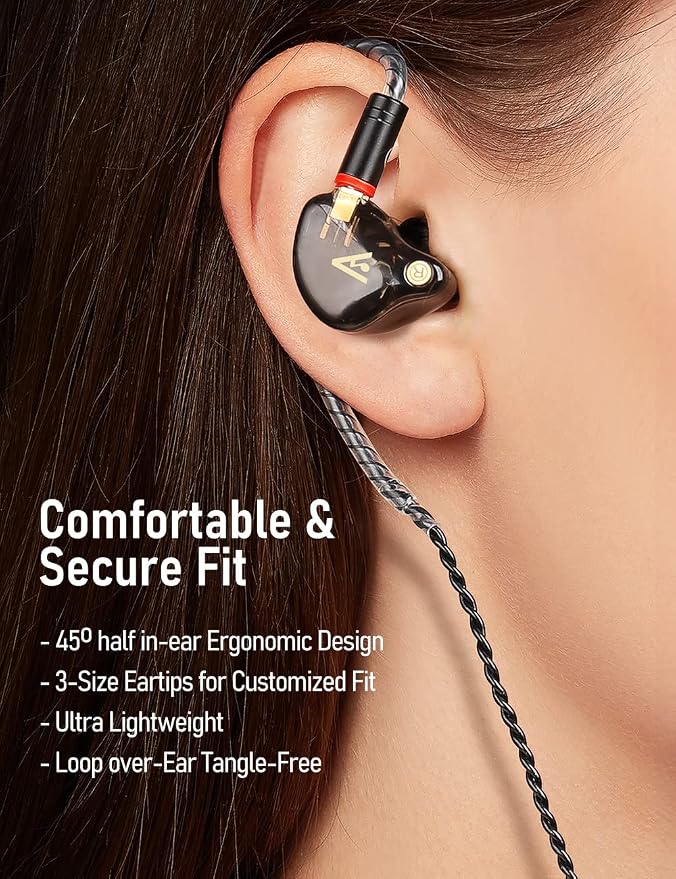 Vibes 201 Wired Earbuds in Ear Headphones, Noise Cancelling Bass Driven HiFi - Image 5