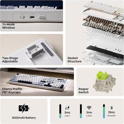 EPOMAKER X Aula F108 PRO Wireless Gaming Keyboard - Image 2