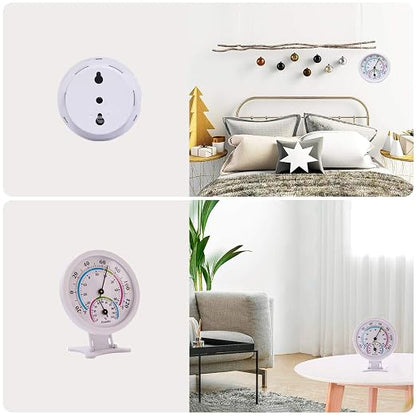 Mini Indoor Thermometer Hygrometer Analog 2 in 1 Temperature Humidity Monitor - Image 5