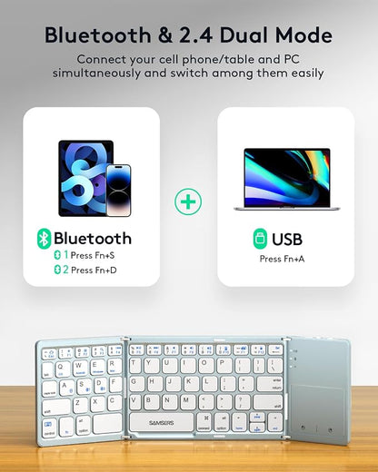 Samsers Multi-Device Foldable Bluetooth Keyboard - Image 2