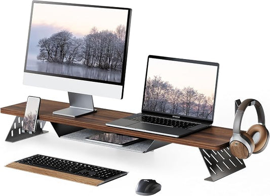 Fenge Dual Monitor Stand, 42.5 Inch Monitor Riser by Fenge