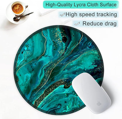 ITNRSIIET Round Mouse Pad with Stitched Edge Premium-Textured Waterproof - Image 6