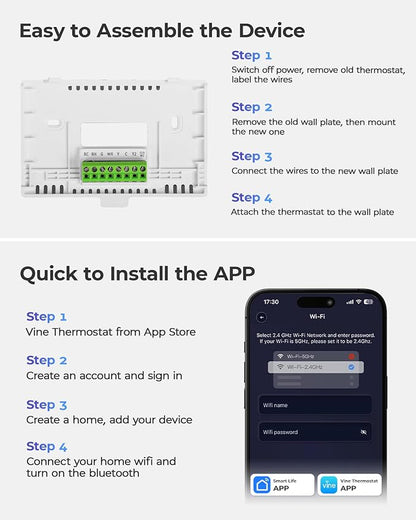 Vine Smart Thermostat for House - Image 7