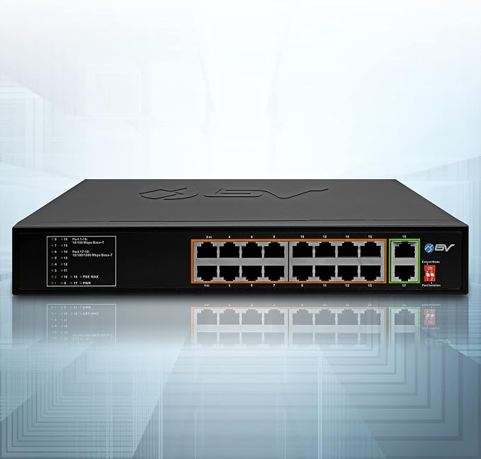 BV-Tech 18 Ports Long Range PoE+ Switch - Image 2