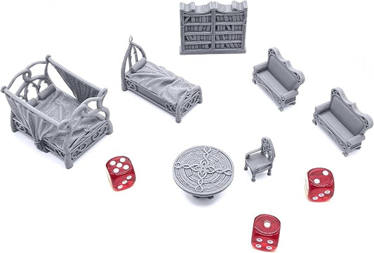 EnderToys Elegant Furniture by Printable Scenery, 3D Printed Tabletop RPG - Image 2