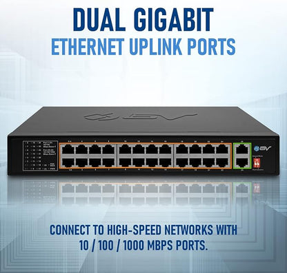 BV-Tech 24 Port PoE+ Switch - Image 7