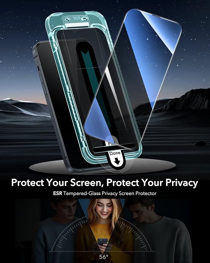ESR 3 Pack for iPhone 13 Pro Max/iPhone 14 Plus Privacy Screen Protector - Image 2