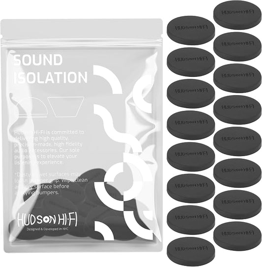 Hudson Hi-Fi 1" Platinum Silicone Isolation Dot, Non-Skid Isolation Feet by HudsonHi-Fi
