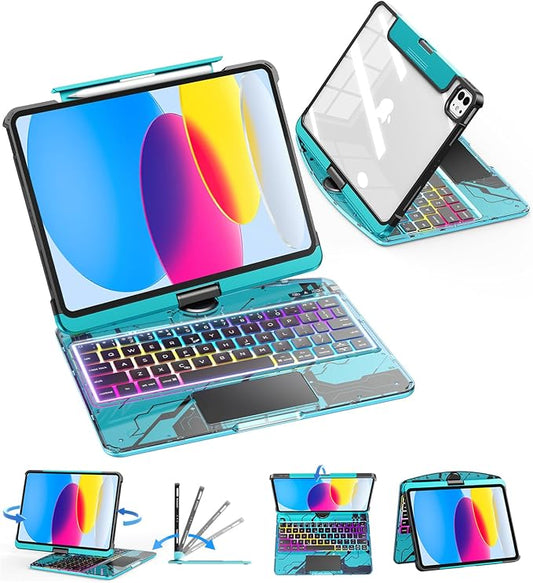 SIBEITU Keyboard Case for iPad A16 11th Gen 11" 2025 & 10th Gen 10.9" 2022 by SIBEITU