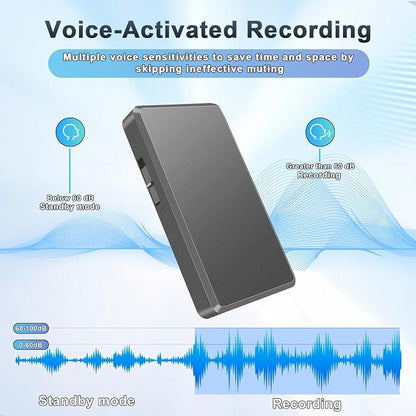 Voice Recorder - 64GB Mini Voice Recorder - Noise Cancellation Voice Activated - Image 5