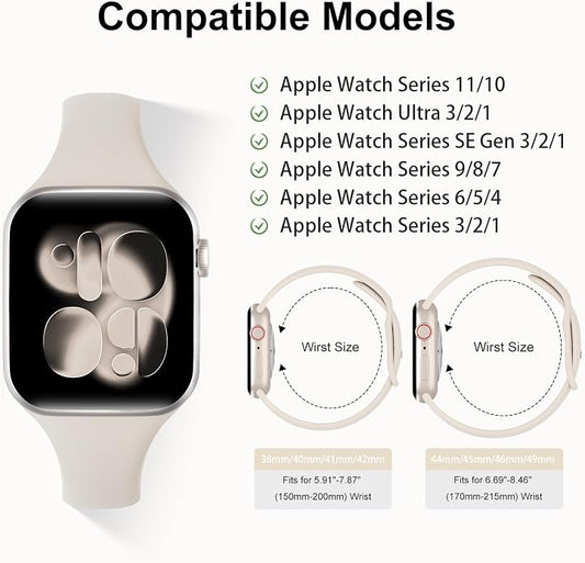 6 Pack Thin Bands Compatible - Image 2