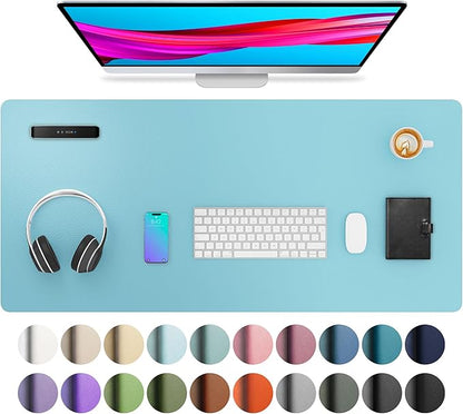 Aothia Large PU Leather Desk Pad Protector – Non-Slip Mouse Pad & Writing Mat by Aothia
