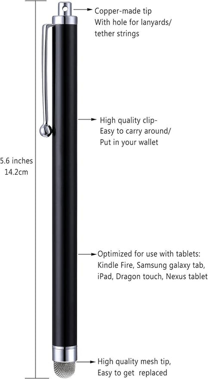 Stylus Pens, CCIVV 4 Pcs 5.6 Inches Mesh Tip Stylus - Image 2