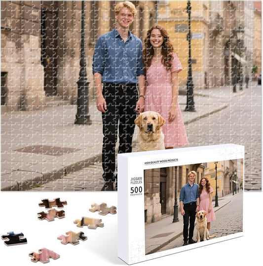 Custom Photo Puzzle – Personalized 500‑Piece Jigsaw Puzzle from Your Photos – by Unknown