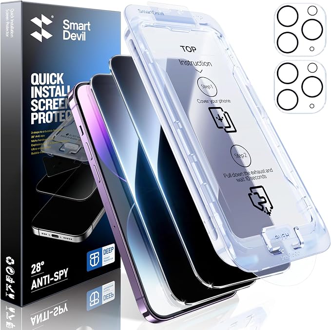 SMARTDEVIL 2+2Pack Privacy Screen Protector by SmartDevil