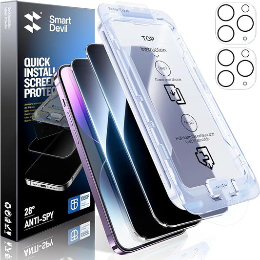 SMARTDEVIL 2+2Pack Privacy Screen Protector by SmartDevil