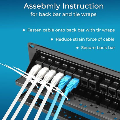 Rapink 48 Port Cat6 Patch Panel - Image 7