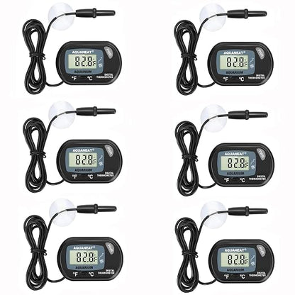 AQUANEAT Aquarium Thermometer, Fish Tank Thermometer, Digital Temperature Test by Aquaneat