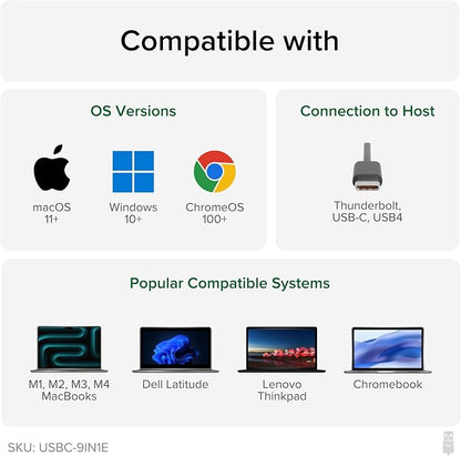 Plugable USB C Hub Multiport Adapter: 9-in-1 - Image 5