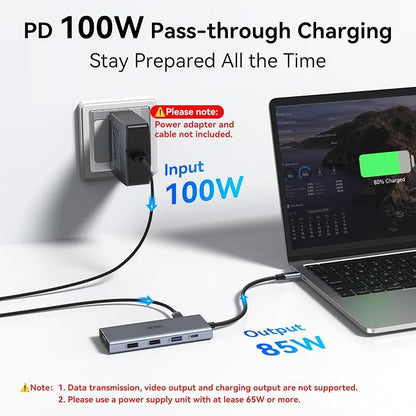 HODO USB C Docking Station Dual Monitor Adapter - Image 7