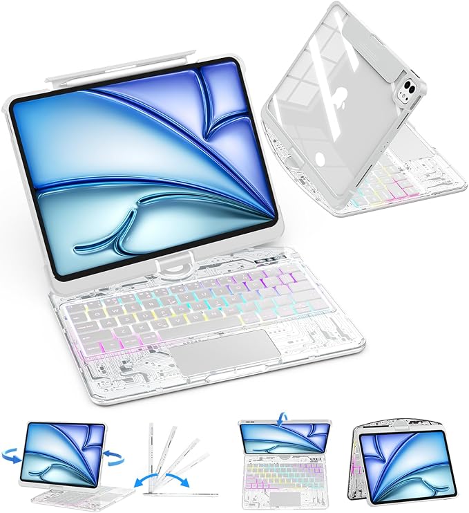 SIEBITU Clear Wireless Keyboard Case by SIBEITU