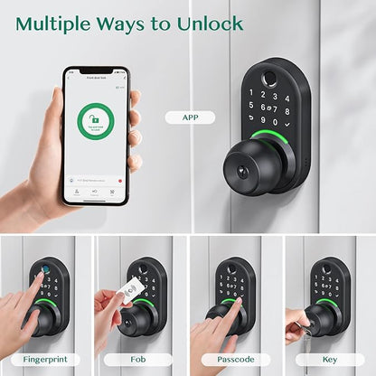 Keypad Smart Door Lock with Knob, Yamiry Keyless Entry Digital Lock with Handle - Image 2