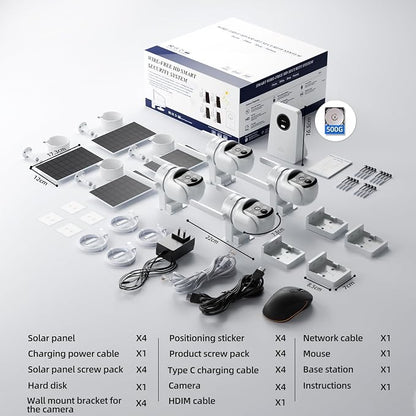 Solar Security Cameras Wireless Outdoor, 4MP Solar Powered Home Security - Image 9