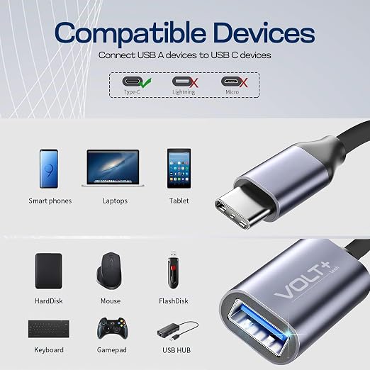 OTG USB-C to USB 3.0 Adapter Thunderbolt 3 Compatible - Image 7