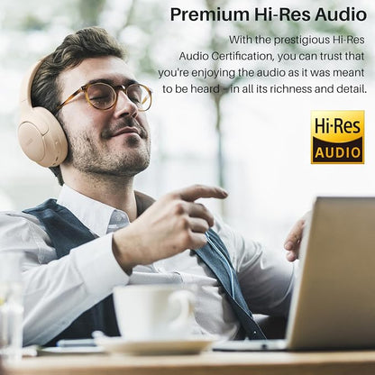 TOZO HT2 Hybrid Active Noise Cancelling Headphones, Wireless Over Ear Bluetooth - Image 2