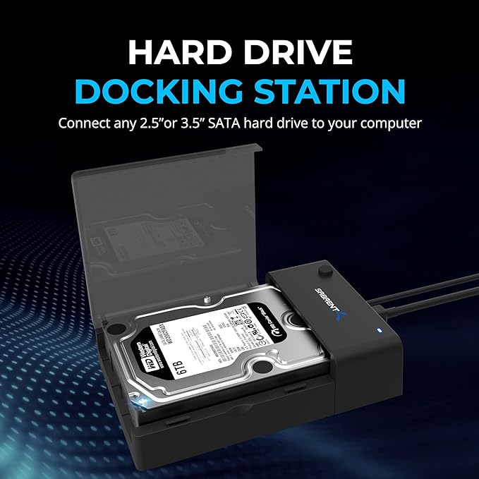 SABRENT USB 3.0 to SATA External Hard Drive Lay-Flat Docking Station - Image 3