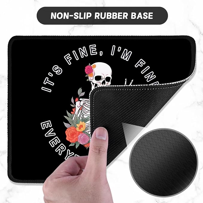 ITNRSIIET Mouse Pad with Stitched Edge Premium Textured Smooth Precise - Image 3