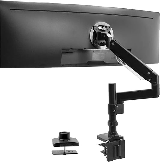 VIVO Premium Aluminum Single Screen Pneumatic Spring Monitor Arm Desk Mount by VIVO