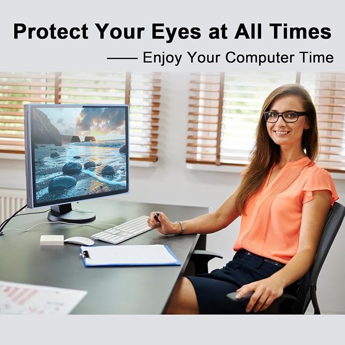 31.5-32 Inch Blue Light Filter for Computer Monitor, TV Computer Screen Blue - Image 8