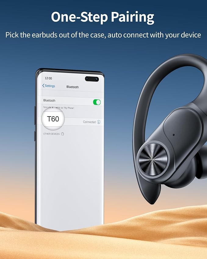 PocBuds Bluetooth Headphones Wireless Earbuds 80hrs Playtime Wireless Charging - Image 4