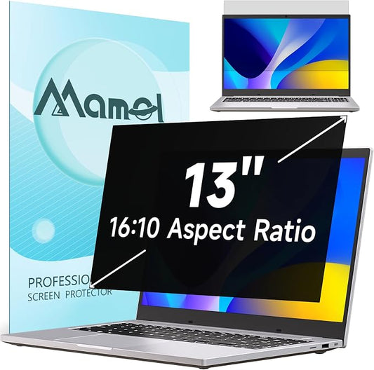 Nano Laptop Privacy Screen 13.3 Inch 16:10, No Glue Computer Monitor Privacy by Mamol