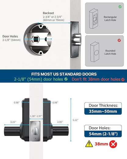 HIDALIFE Keyless Entry Door Lock, Keypad Door Lock - Image 7