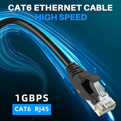 Adoreen Cat 6 Ethernet Cable 5 Ft-3 Pack, High Speed Short Patch Cables Network - Image 4