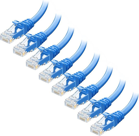 Cable Matters 1Gbps 8-Pack Snagless Cat 5e Ethernet Cable - 10ft by CableMatters
