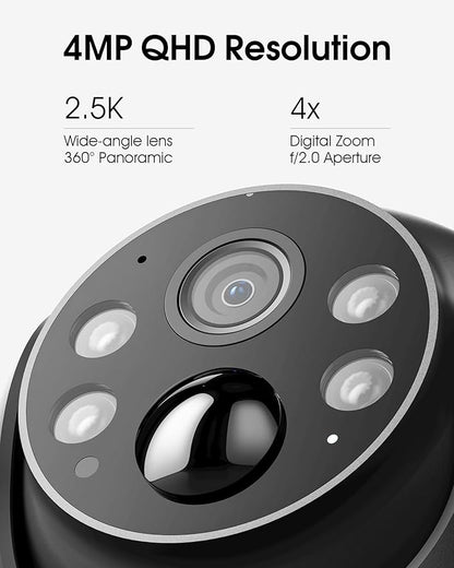 ARCCTV Security Cameras Wireless Outdoor Solar, 4MP 360° View Battery Powered - Image 4