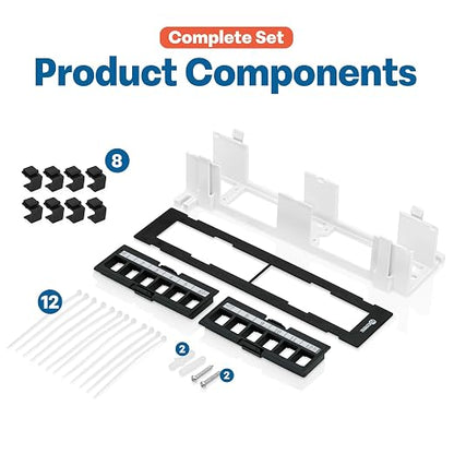 Everest Media 12-Port Keystone Patch Panel - Image 2